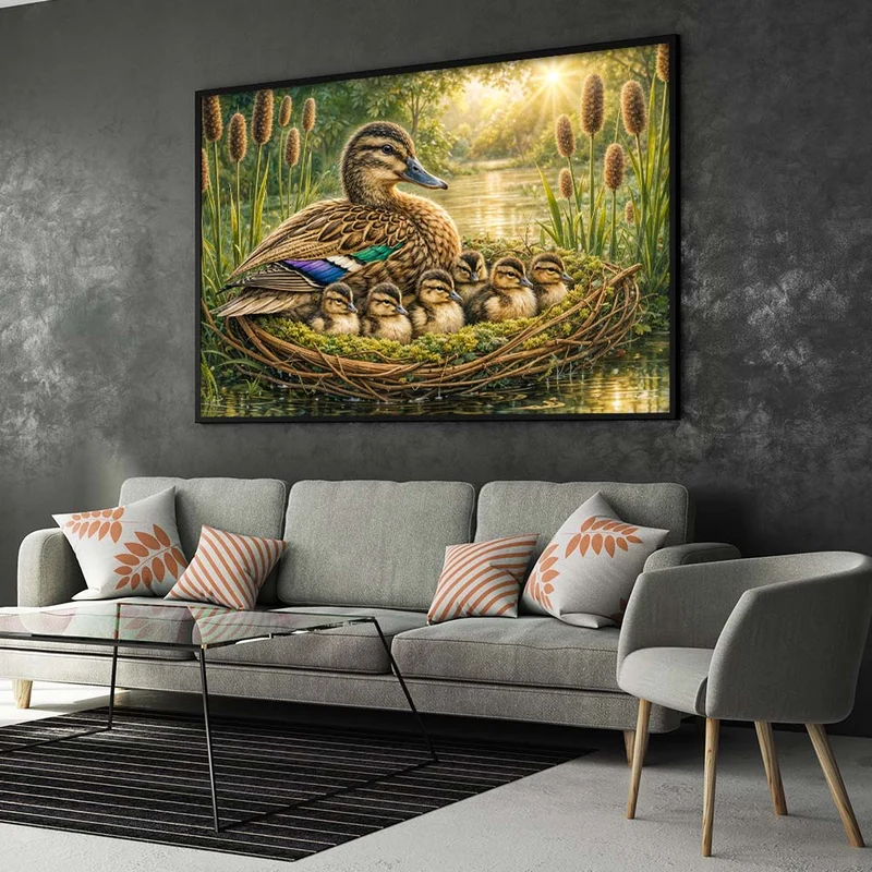 5D Diamond Painting – Nestled in Love