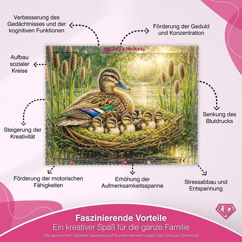 5D Diamond Painting – Nestled in Love