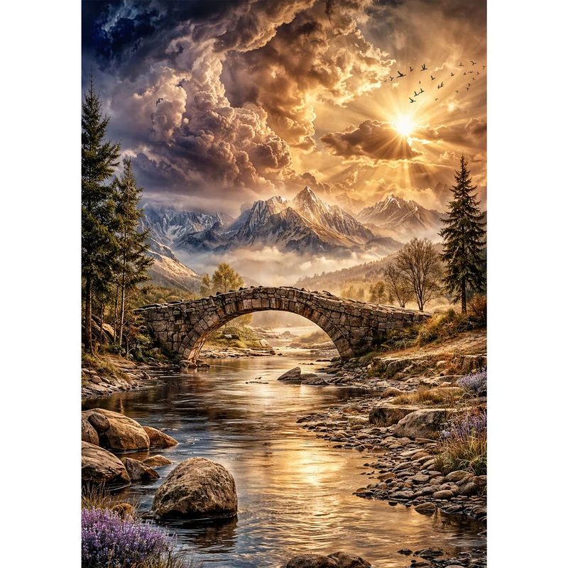 5D Diamond Painting – Bridge to Serenity