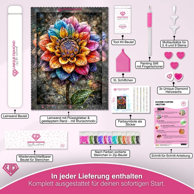 5D Diamond Painting – Rainflower Radiance