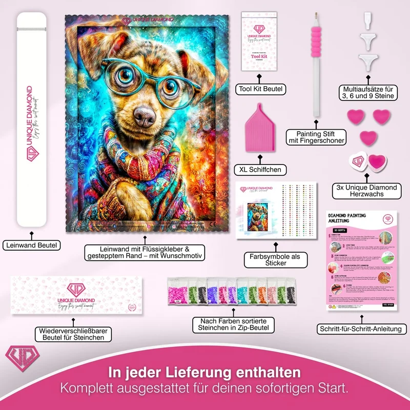 5D Diamond Painting – Cosmic Pup