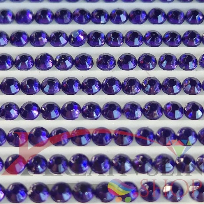 DMC 333 Blue Violet VY DK - rund Steine - Strass - Diamond Painting