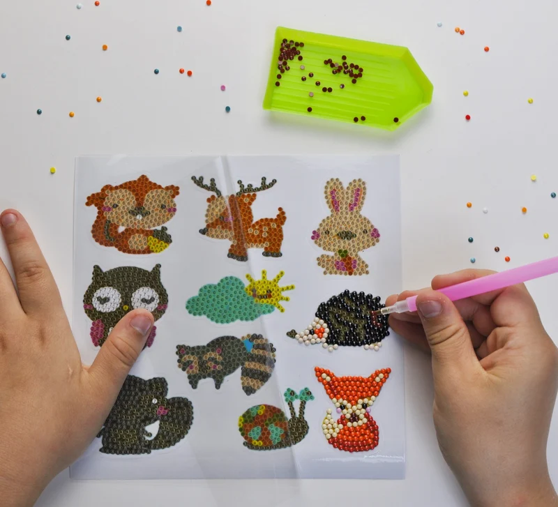 Diamond Painting Sticker Set - Waldtiere