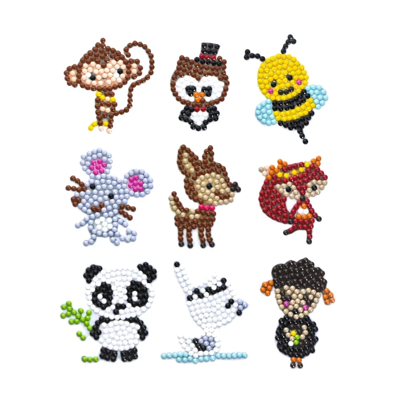 Diamond Painting Sticker Set - Tiere