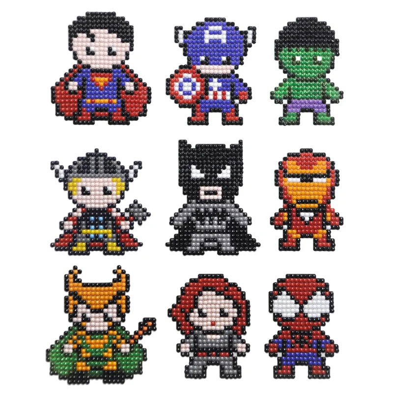 Diamond Painting Sticker Set - Superhelden