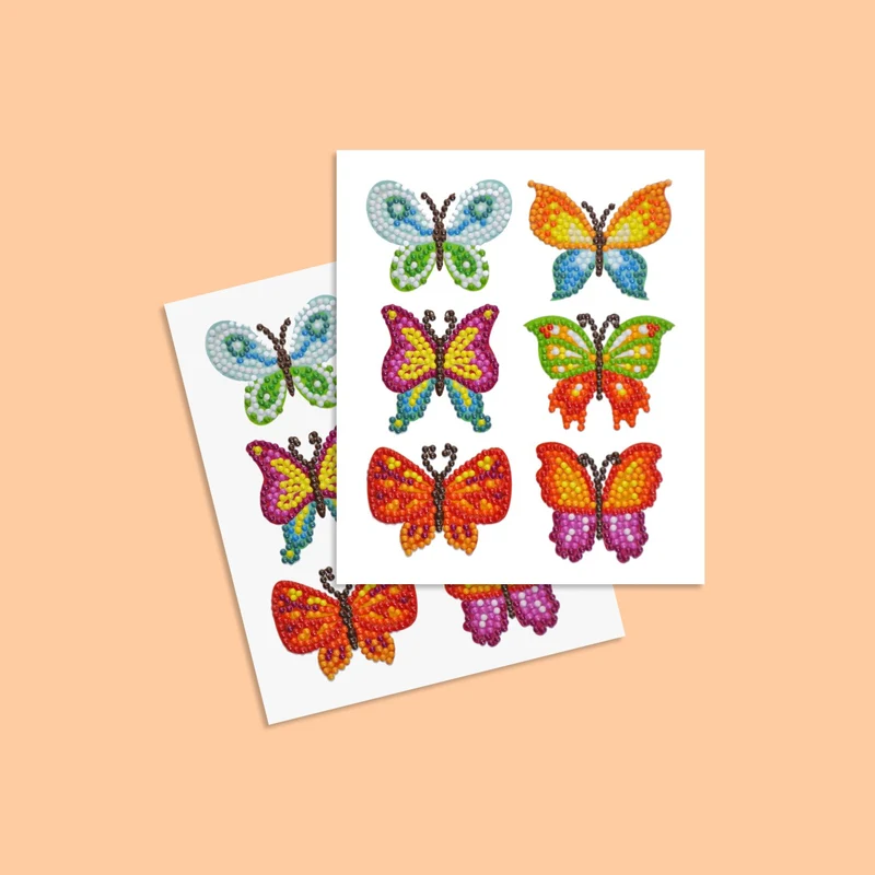 Diamond Painting Sticker Set - Schmetterlinge