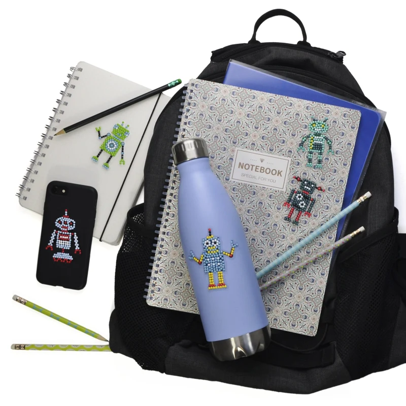 Diamond Painting Sticker Set - Roboter