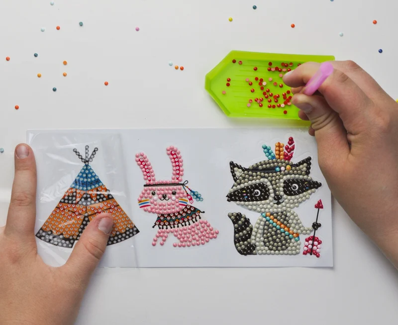 Diamond Painting Sticker Set - Indianer
