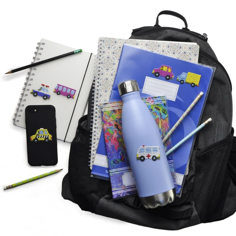 Diamond Painting Sticker Set - Autos und Busse