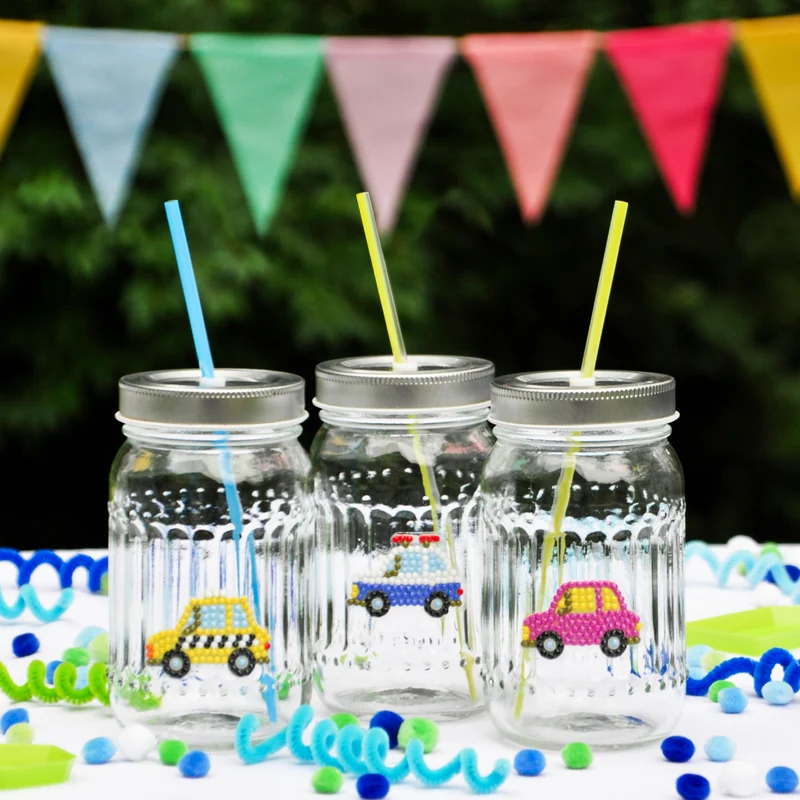 Diamond Painting Sticker Set - Autos und Busse