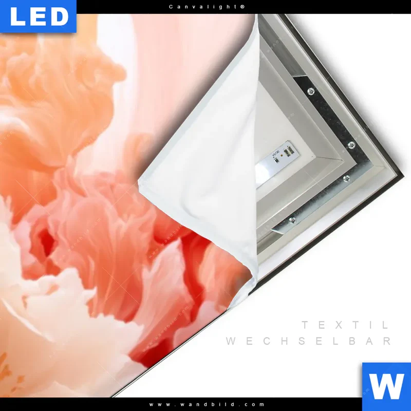 Canvalight® Leuchtbild | Florale Explosion | Panorama