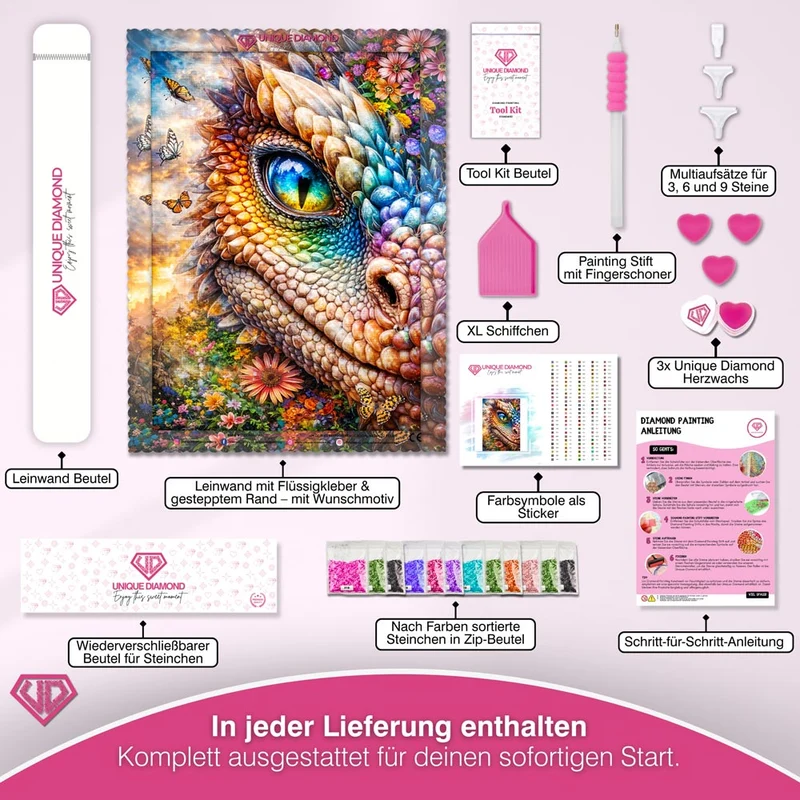 5D Diamond Painting – Prism Dragon