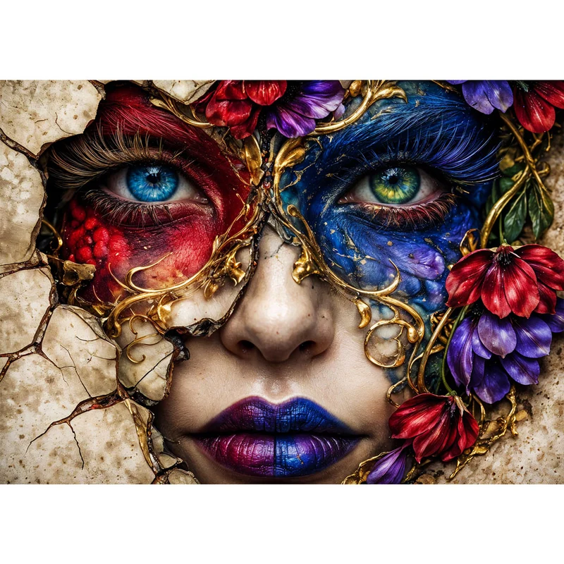 5D Diamond Painting – Shattered Bloom