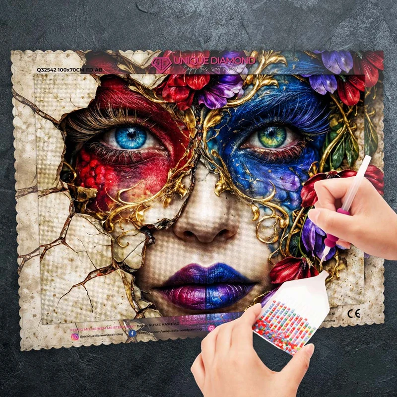 5D Diamond Painting – Shattered Bloom