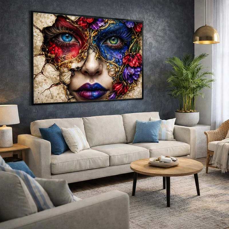5D Diamond Painting – Shattered Bloom