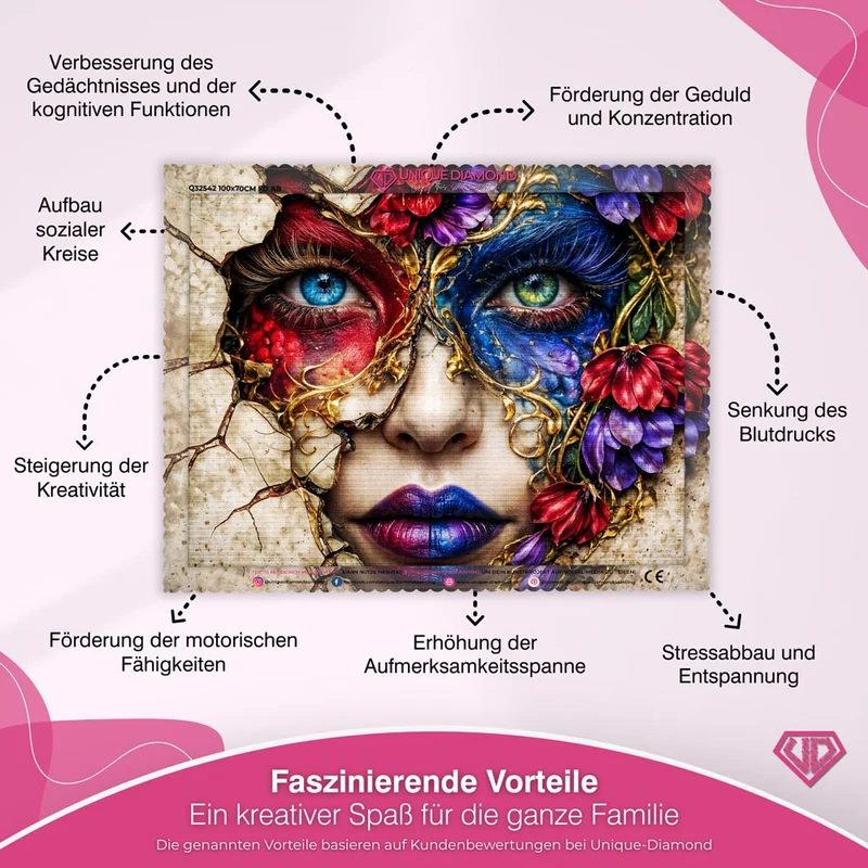 5D Diamond Painting – Shattered Bloom