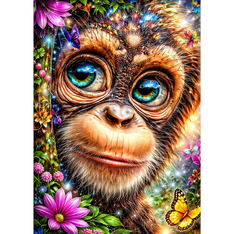 5D Diamond Painting – Jungle Sparkle