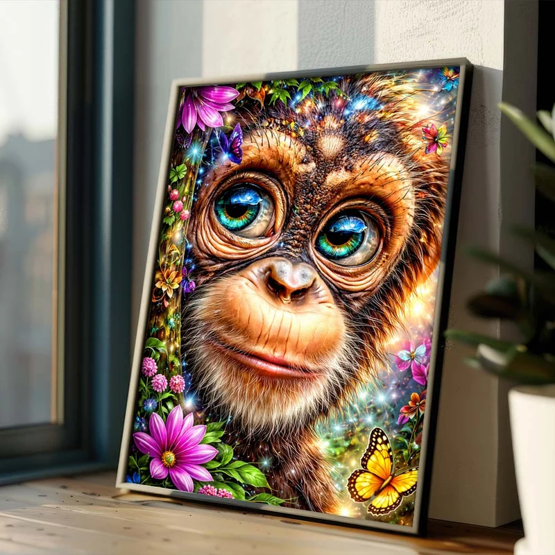 5D Diamond Painting – Jungle Sparkle