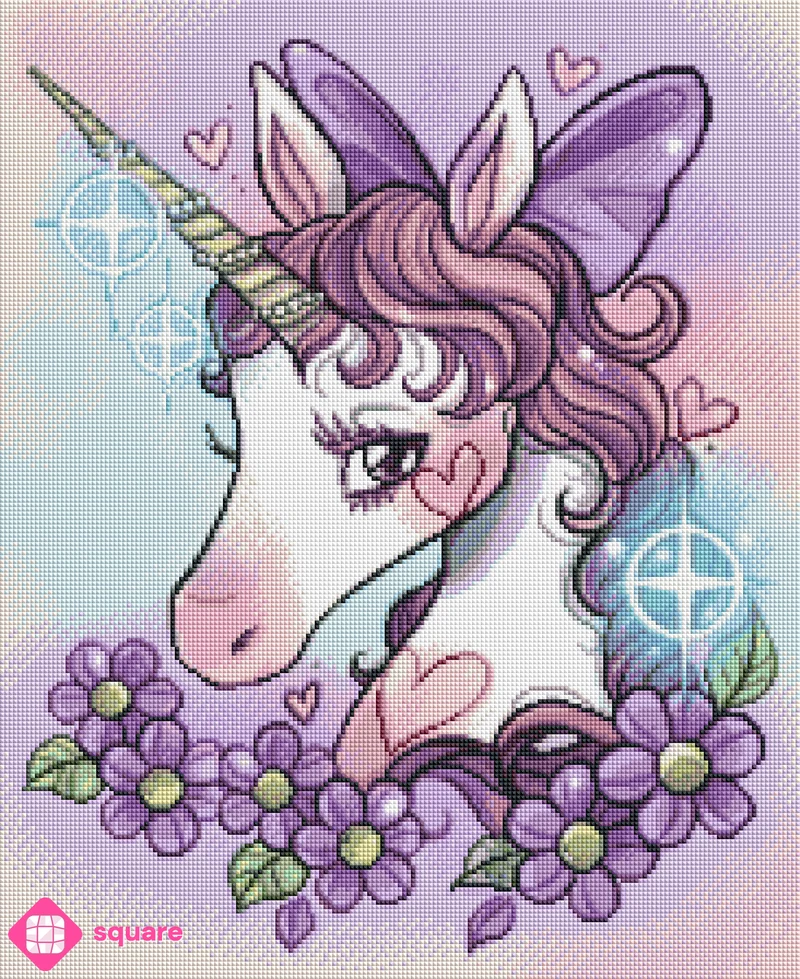 Diamond Painting - Feeble Ink - Unicorn Whisper