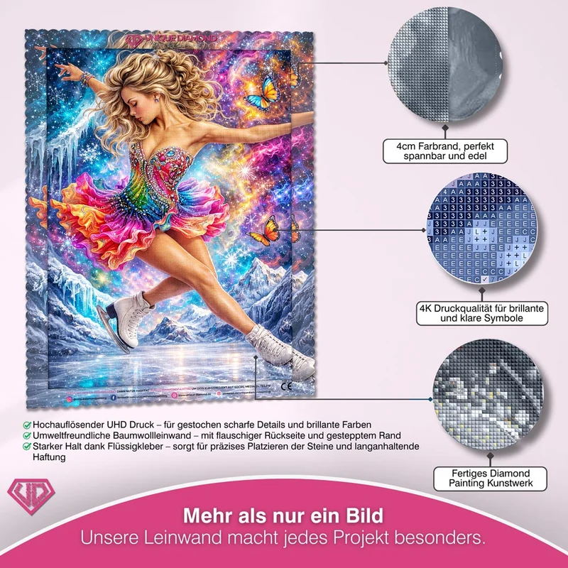 5D Diamond Painting – Cosmic Ice Skater