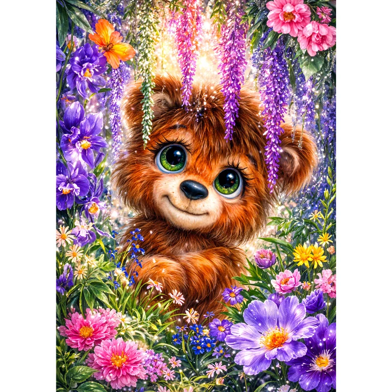 5D Diamond Painting – Enchanted Forest Bear