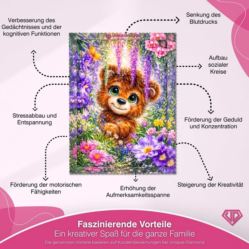 5D Diamond Painting – Enchanted Forest Bear