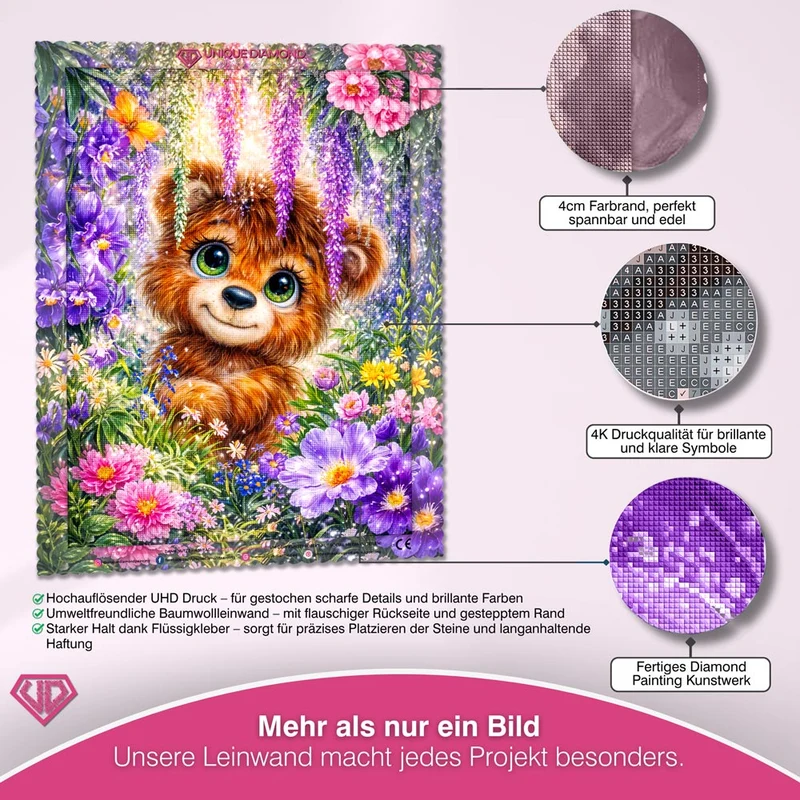 5D Diamond Painting – Enchanted Forest Bear