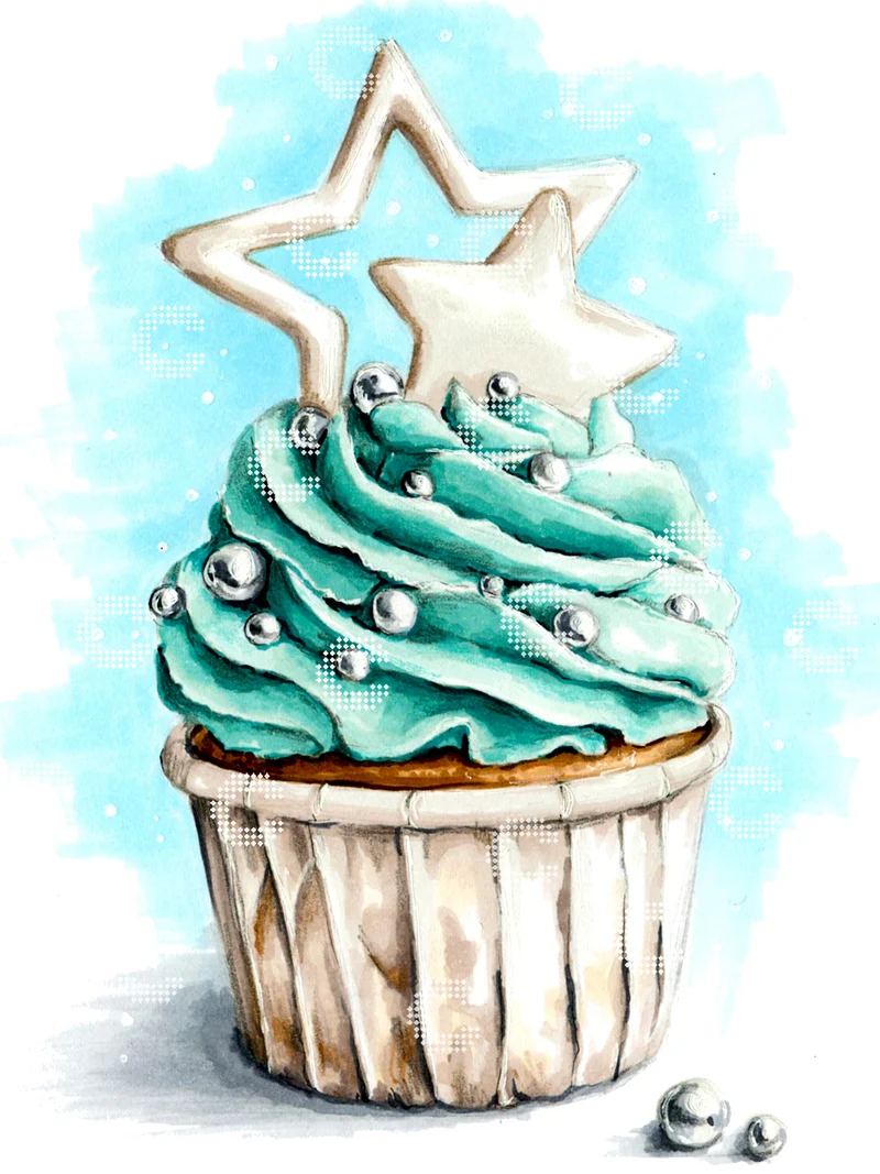 Diamond Painting - anyta.kulyk - Winter Cupcake