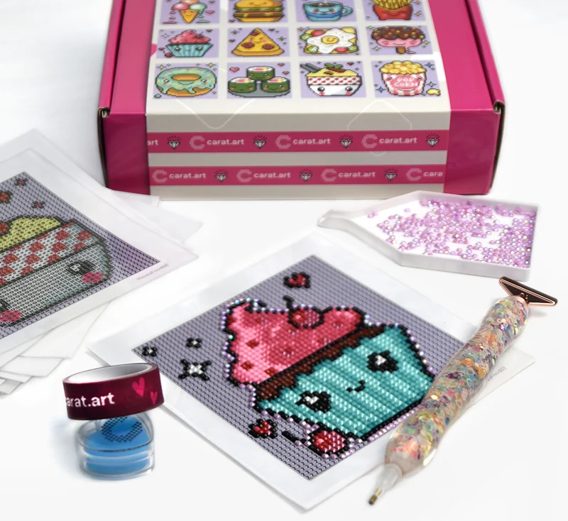 Diamond Painting - Carat Art Design - Mini Set Happy Food