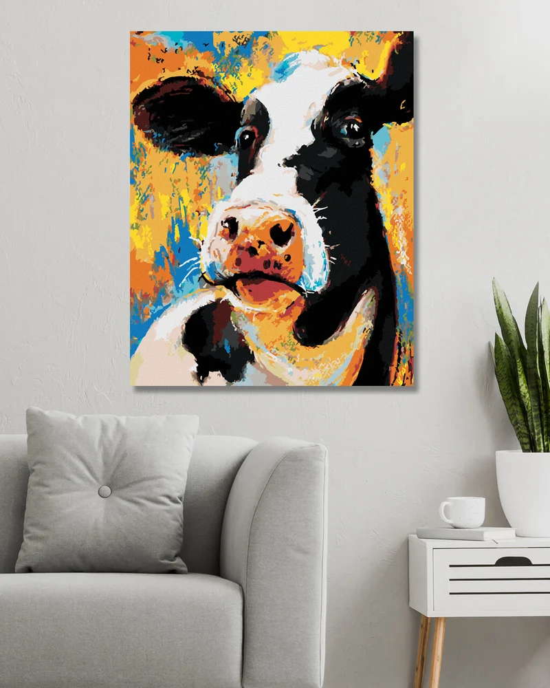 Diamond painting - BUNTE KUH