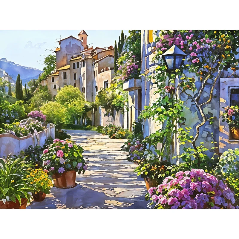 5D Diamond Painting – Blumenweg