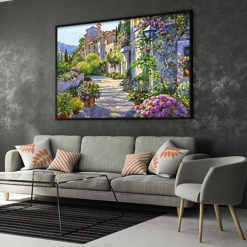 5D Diamond Painting – Blumenweg
