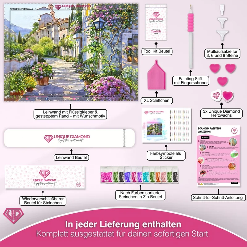 5D Diamond Painting – Blumenweg