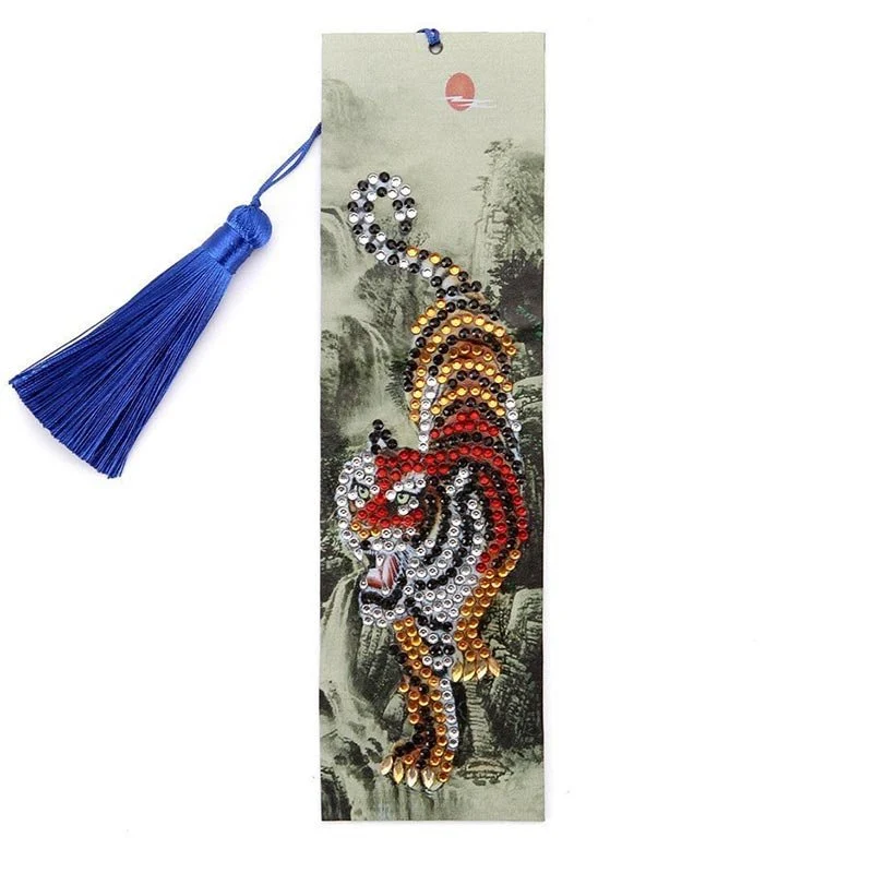 Diamond Painting Lesezeichen Tiger
