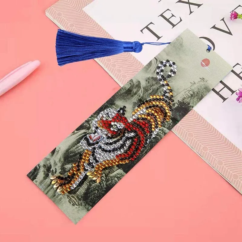 Diamond Painting Lesezeichen Tiger