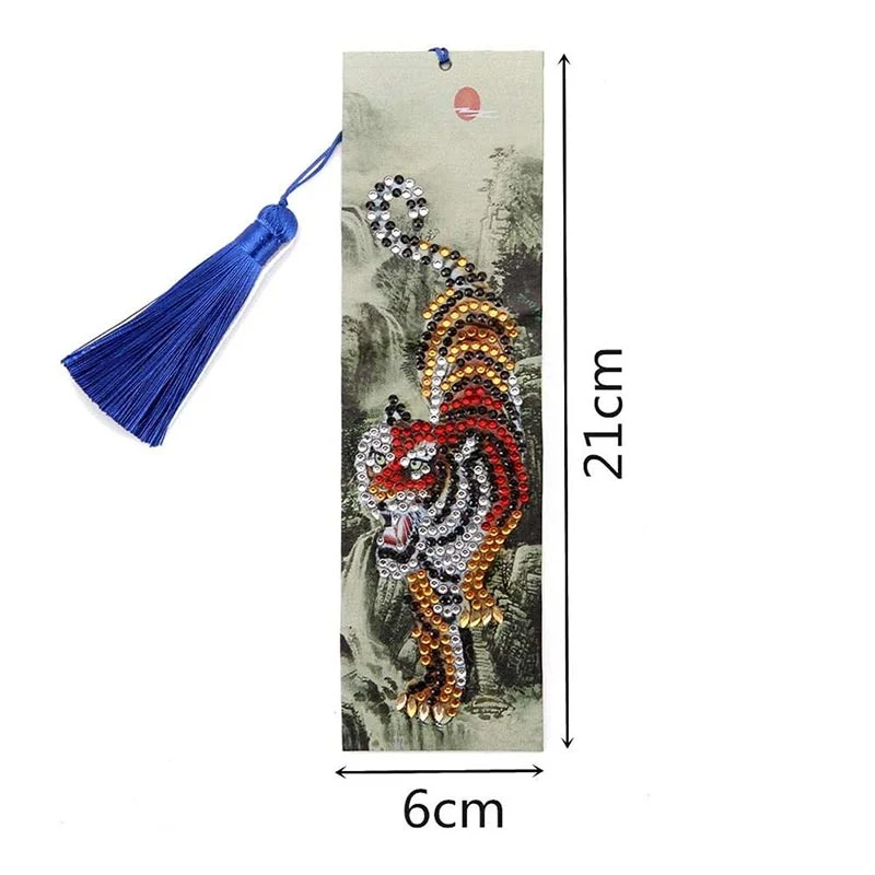 Diamond Painting Lesezeichen Tiger