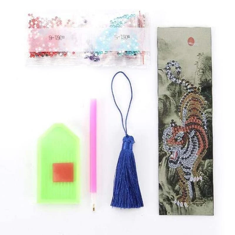 Diamond Painting Lesezeichen Tiger