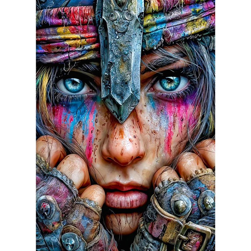 5D Diamond Painting – Tears of the Warrior