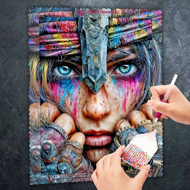 5D Diamond Painting – Tears of the Warrior