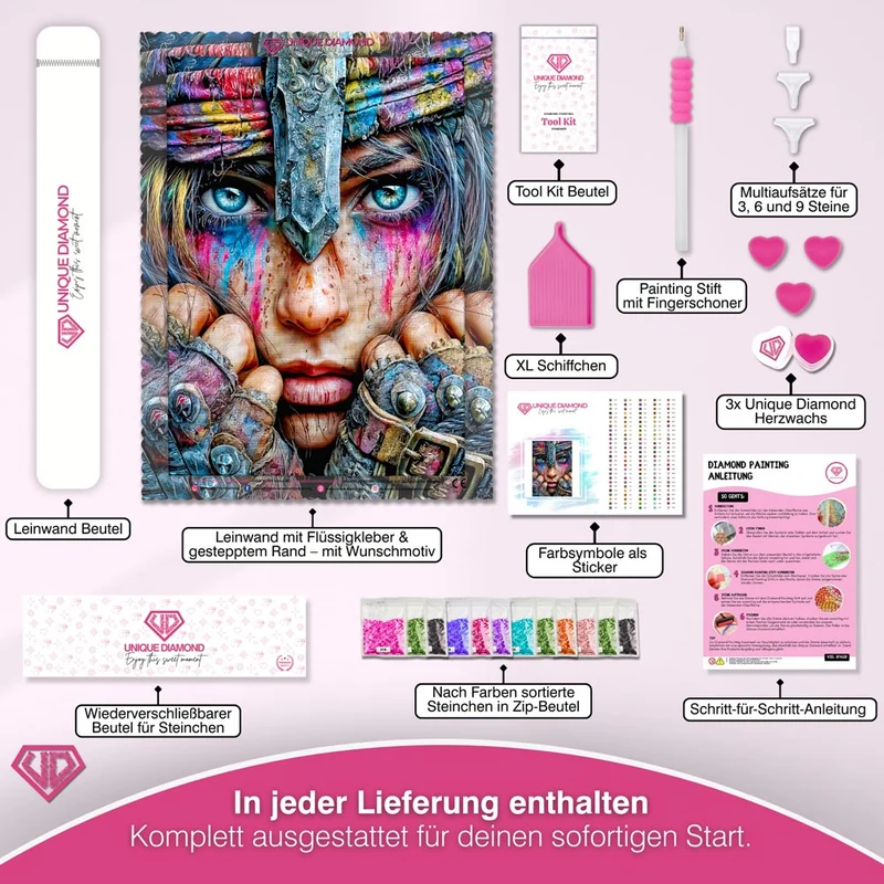 5D Diamond Painting – Tears of the Warrior