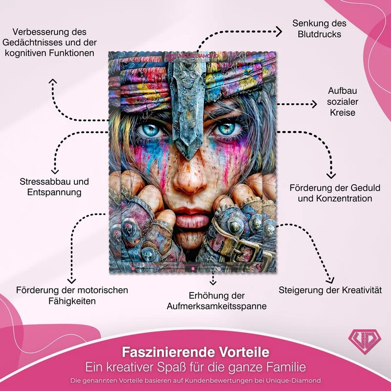 5D Diamond Painting – Tears of the Warrior