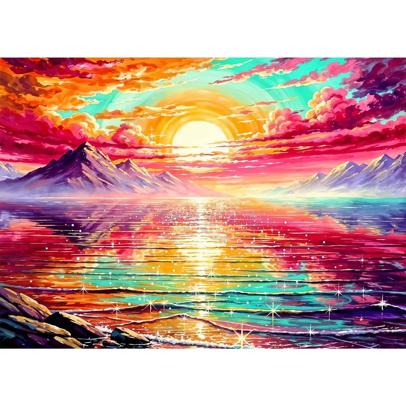 5D Diamond Painting – Spectrum Sunset