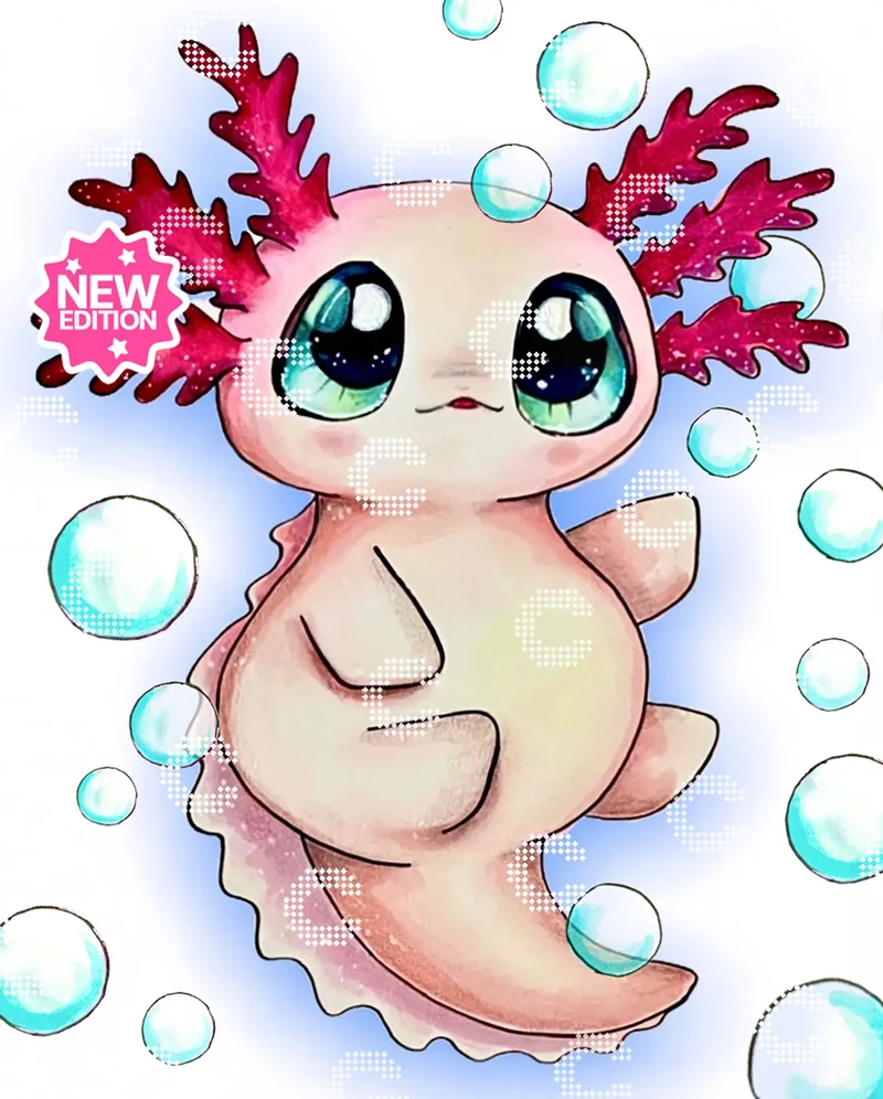 Diamond Painting - Yvonne Phillips - Axolotya