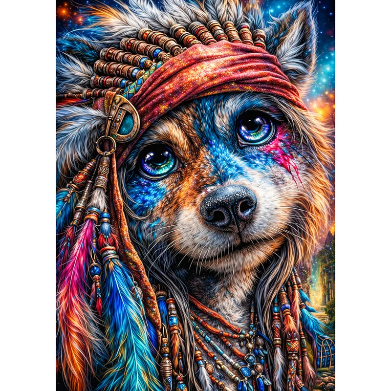 5D Diamond Painting – Spirit Wolf