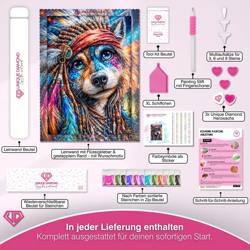 5D Diamond Painting – Spirit Wolf