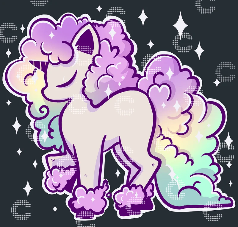 Diamond Painting - Mahou.Shoujo - Fluffy Cloud Unicorn