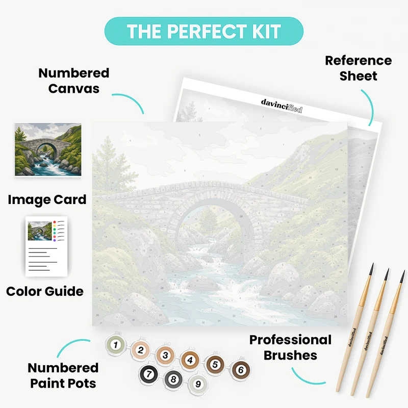 Ashness Packhorse Bridge - Paint by Numbers Kit