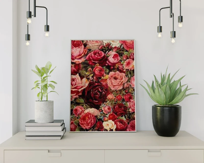 Diamond Painting bunte Rosen
