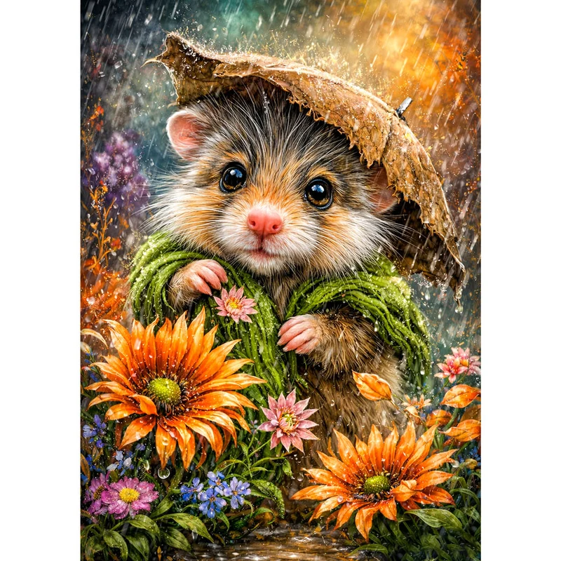 5D Diamond Painting – Little Rain Mouse