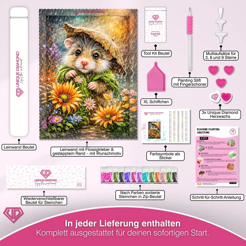 5D Diamond Painting – Little Rain Mouse